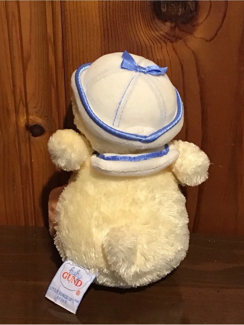 Gund Cream & Orange Duck Plush with Blue Trim